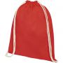 Oregon 140 g/m2 cotton drawstring backpack, Red