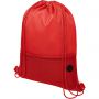 Oriole mesh drawstring backpack, Red