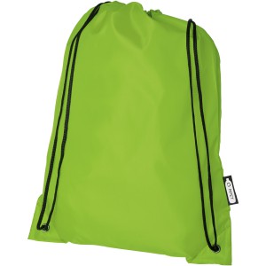 Oriole RPET drawstring backpack 5L, Lime (Backpacks)