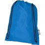 Oriole RPET drawstring backpack 5L, Process blue