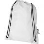 Oriole RPET drawstring backpack, White