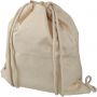 Pheebs 220 g/m2 recycled cotton drawstring backpack