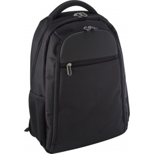 Polyester (1680D) backpack Ivan, black (Backpacks)