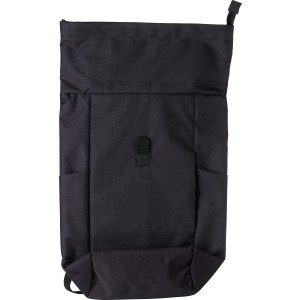 Polyester (600D) rolltop backpack Oberon, Black (Backpacks)