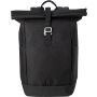 Polyester (600D) rolltop backpack Oberon, Black