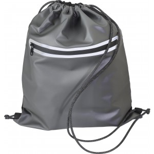 Polyester (600D) waterproof drawstring backpack Jorge, grey (Backpacks)