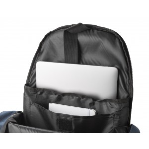 Polyester RPET (600D) backpack Celeste, blue (Backpacks)