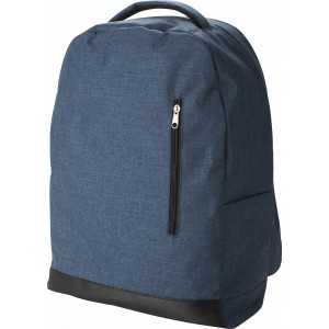 Polyester RPET (600D) backpack Celeste, blue (Backpacks)
