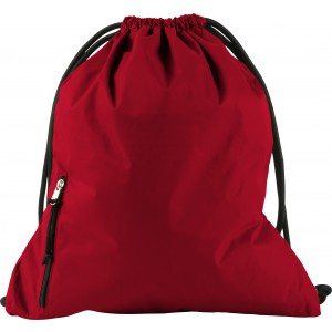 Pongee (190T) drawstring backpack Elise, red (Backpacks)
