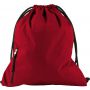 Pongee (190T) drawstring backpack Elise, red