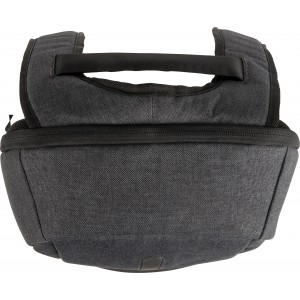 PVC laptop backpack Aliza, black (Backpacks)