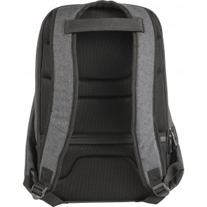 PVC laptop backpack Aliza, black (Backpacks)