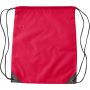 RPET polyester (190T) drawstring backpack Enrique, red