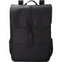 RPET Polyester (300D) flap backpack Lyric, black