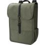RPET Polyester (300D) flap backpack Lyric, green