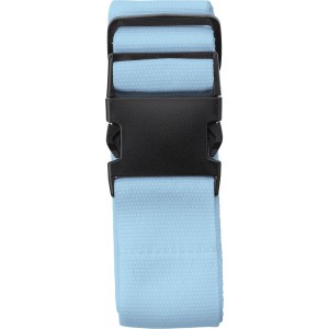 Polyester (300D) luggage belt Lisette, light blue (Travel items)