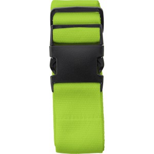 Polyester (300D) luggage belt Lisette, lime (Travel items)