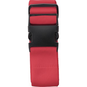 Polyester (300D) luggage belt Lisette, red (Travel items)