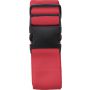 Polyester (300D) luggage belt Lisette, red