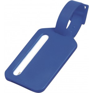 Polystyrene luggage tag Janina, blue (Travel items)