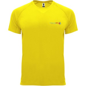 Bahrain short sleeve kids sports t-shirt, Yellow (T-shirt, mixed fiber, synthetic)