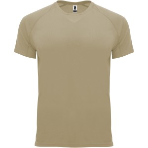 Bahrain short sleeve men's sports t-shirt, Dark Sand (T-shirt, mixed fiber, synthetic)