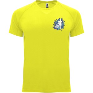 Bahrain short sleeve men's sports t-shirt, Fluor Yellow (T-shirt, mixed fiber, synthetic)