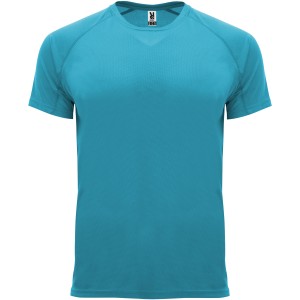 Bahrain short sleeve men's sports t-shirt, Turquois (T-shirt, mixed fiber, synthetic)