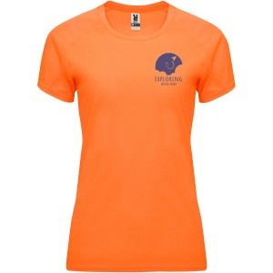 Bahrain short sleeve women's sports t-shirt, Fluor Orange (T-shirt, mixed fiber, synthetic)