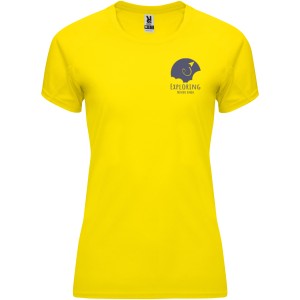 Bahrain short sleeve women's sports t-shirt, Yellow (T-shirt, mixed fiber, synthetic)