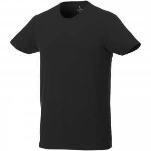 Balfour short sleeve men's organic t-shirt, solid black (T-shirt, 90-100% cotton)