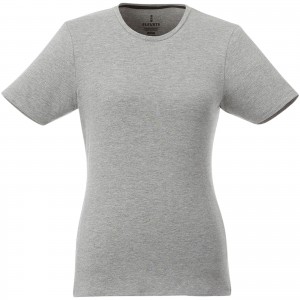 Balfour short sleeve women's organic t-shirt, Grey melange (T-shirt, 90-100% cotton)