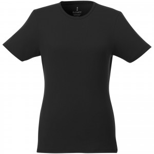 Balfour short sleeve women's organic t-shirt, solid black (T-shirt, 90-100% cotton)