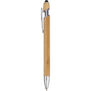 Bamboo ballpen Darren, black (Wooden, bamboo, carton pen)