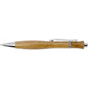 Bamboo ballpen Meera, brown (Wooden, bamboo, carton pen)