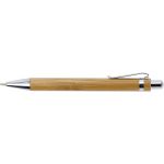 Bamboo ballpen with blue ink., brown
