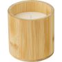 Bamboo candle Eli, brown