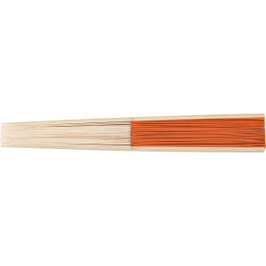 Bamboo hand held fan Elio, Orange (Fan)