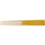 Bamboo hand held fan Elio, Yellow/Gold