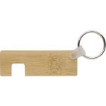 Bamboo key holder with phone holder Orlando, brown (966246-11)