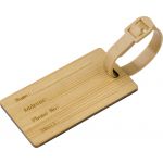 Bamboo luggage tag Shawn, brown (966269-11)