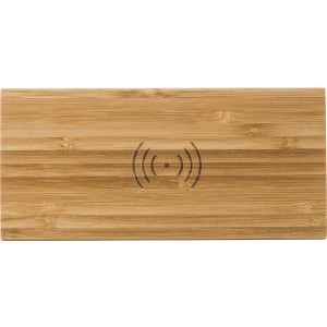 Bamboo wireless charger and clock Rosie, bamboo (Clocks and watches)