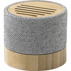 Bamboo wireless speaker Cory, grey (Speakers, radios)