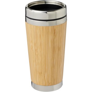 Bambus 450 ml Becher mit Bambus-Auenseite, braun