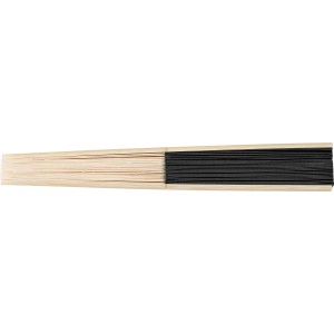 Handfcher aus Bambus Elio, Schwarz