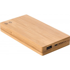 Powerbank 'Daniel' aus Bambus, Braun