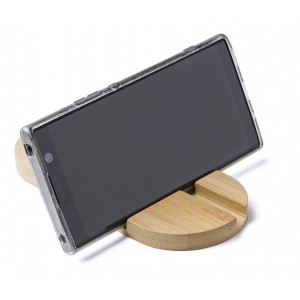 Handy- und Tablet-Halter aus Bambus Eamon, Braun