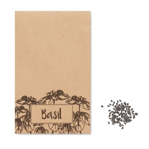 Basil seeds in craft envelope (Unbekannt)