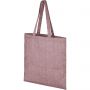 Pheebs 150 g/m2 recycled cotton tote bag, Maroon