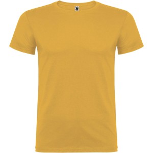 Beagle short sleeve men's t-shirt, Ochre (T-shirt, 90-100% cotton)